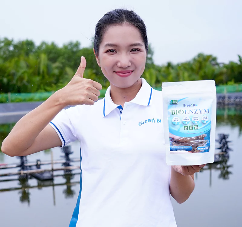 Bio Enzym giúp xử lý tảo trong ao tôm